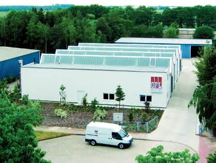 Temperiertechnik: GFL: Hallen-Neubau  für Temperiergeräte