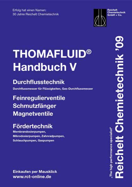 Handbuch THOMAFLUID-V: Hähne, Ventile, Pumpen