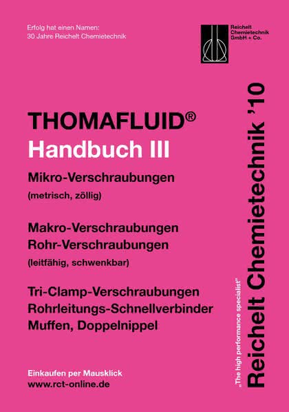 Handbuch THOMAFLUID-III: Schlauch- und Rohrverbinder