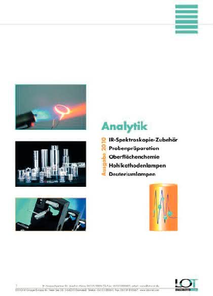 Neuer Katalog für die Analytik: Neuer Katalog für die Analytik