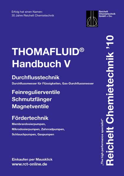 Handbuch THOMAFLUID-V: Hähne, Ventile, Pumpen