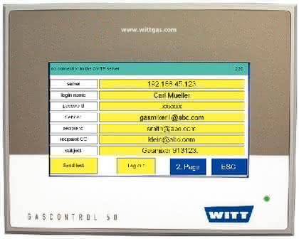 Gasmischgeräte: Gasmischgeräte fernüberwacht