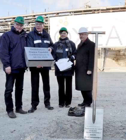 News: Grundsteinlegung für neue Oxea-Carbonsäurenanlage in Oberhausen