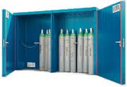 Arbeitsschutz: Gasflaschenlager mit 5-seitigem Brandschutz