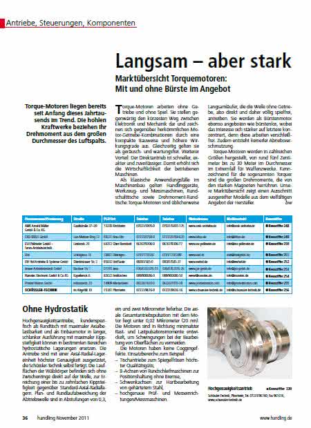 Antriebstechnik: Langsam – aber stark