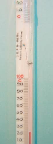 Temperiertechnik: Glas-Kontaktthermometer mit Drehmagnet