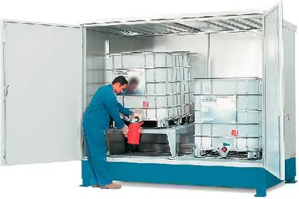 Gefahrstoff-Lagersystem MC-Depot: Lagersystem – auch beheizbar