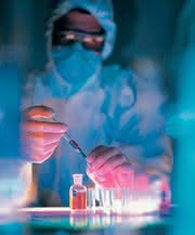 Labortechnik: Vorbereitung von Evaporationsproben