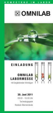 Produkt-News: OMNILAB veranstaltet weitere Labormesse in Rostock / Warnemünde Produkt-News: OMNILAB veranstaltet weitere Labormesse in Rostock / Warnemünde