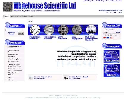 News: Neue Website von Whitehouse Scientific jetzt mit Online-Bestellung