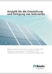 Broschüre Solarzellen-Analytik: QS in der Solarzellenfertigung