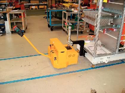 Fördertechnik: Klein mit Hupe