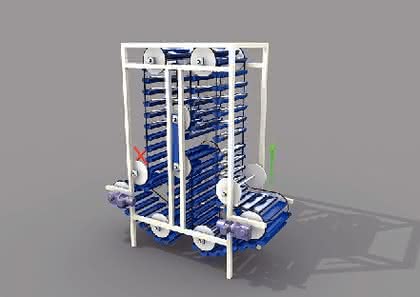 Fördertechnik: Prinzip Paternoster