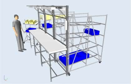 Montagetechnik: Flexible Kombination mit Rundrohrsystem