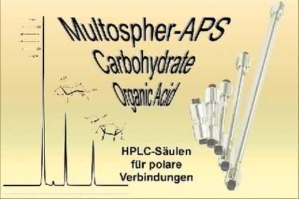 HPLC-Phasen für hochpolare Substanzen: Zucker und hochpolare  Verbindungen per HPLC