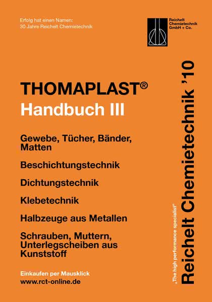 Handbuch THOMAPLAST-III: Verbindungs-, Dichtungs- und  Befestigungstechnik
