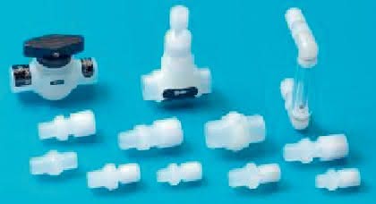 Armaturenprogramm aus PP: Aus neuem PP in FDA-Qualität