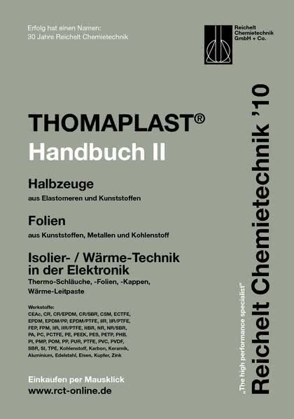 Handbuch THOMAPLAST-II: Halbzeuge aus  Elastomeren und Kunststoffen