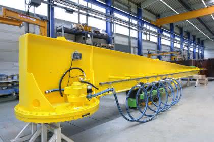 Fördertechnik: Druckluft treibt den Kran