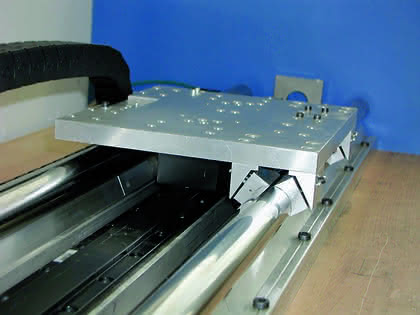 Zerspanen: Luftlagerung für Linearsystem Zerspanen: Luftlagerung für Linearsystem