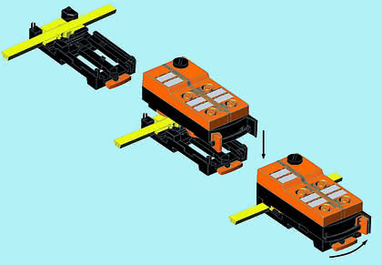 Steuerungstechnik: Modul mit Schnellmontagetechnik