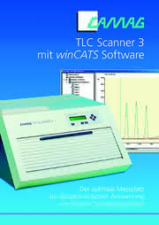 Chromatographie: Der Camag TLC Scanner 3 mit winCATS: Chromatographie: Der Camag TLC Scanner 3 mit winCATS: