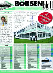 Panorama: 15Jahre in „gebrauchten Laborgeräten“ Panorama: 15Jahre in „gebrauchten Laborgeräten“