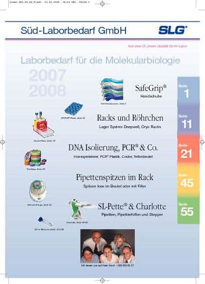 Katalog Laborbedarf für die Molekularbiologie: Frisch gedruckt Katalog Laborbedarf für die Molekularbiologie: Frisch gedruckt
