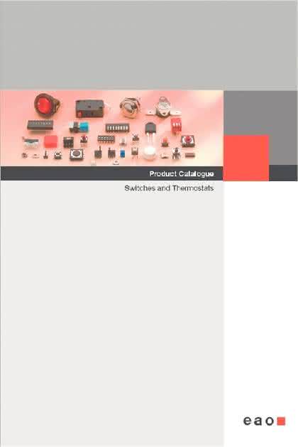 Katalog "Switches and Thermostats": Neuer Produktkatalog von EAO