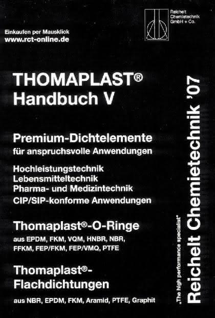 Handbuch THOMAPLAS-V: Dichtelemente für anspruchsvolle Anwendungen 