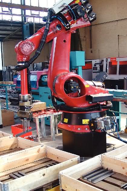 MRK + Cobots: Sägezuschnitte sortieren