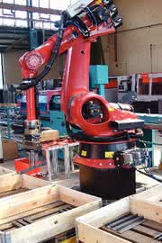 MRK + Cobots: Sägezuschnitte sortieren