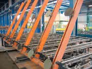 Fördertechnik: Schwere  Glasplatten tragen