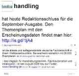 Wirtschaft + Unternehmen: handling twittert!