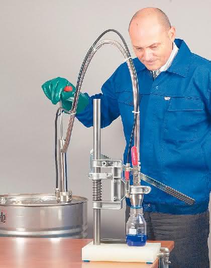 Gasdichte Edelstahl-Fasspumpe: Geruchfrei abfüllen im Gaspendelverfahren 