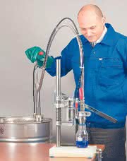 Gasdichte Edelstahl-Fasspumpe: Geruchfrei abfüllen im Gaspendelverfahren 
