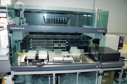 Liquid-Handling-Plattform Freedom EVO: Effizienz bei der  Impfstoffentwicklung