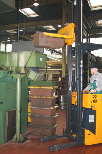 Material handling: Kleiner Wendekreis für die Schrauben Material handling: Kleiner Wendekreis für die Schrauben