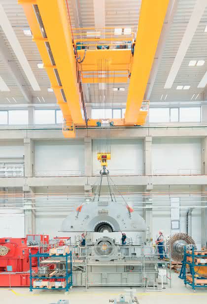 Fördertechnik: Präzision und Power: Krane für die Montage von Dampfturbinen Fördertechnik: Präzision und Power: Krane für die Montage von Dampfturbinen