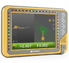 Telematik + Management: 3D-Baggersteuerung: JCB-Maschinen mit Topcon-System der Topcon Baggersteuerung X-53x