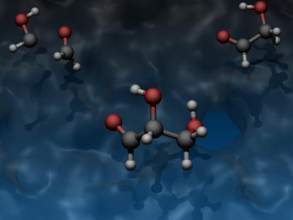 Grafik zu den Reaktanden Hydroxymethylen und Formaldehyd