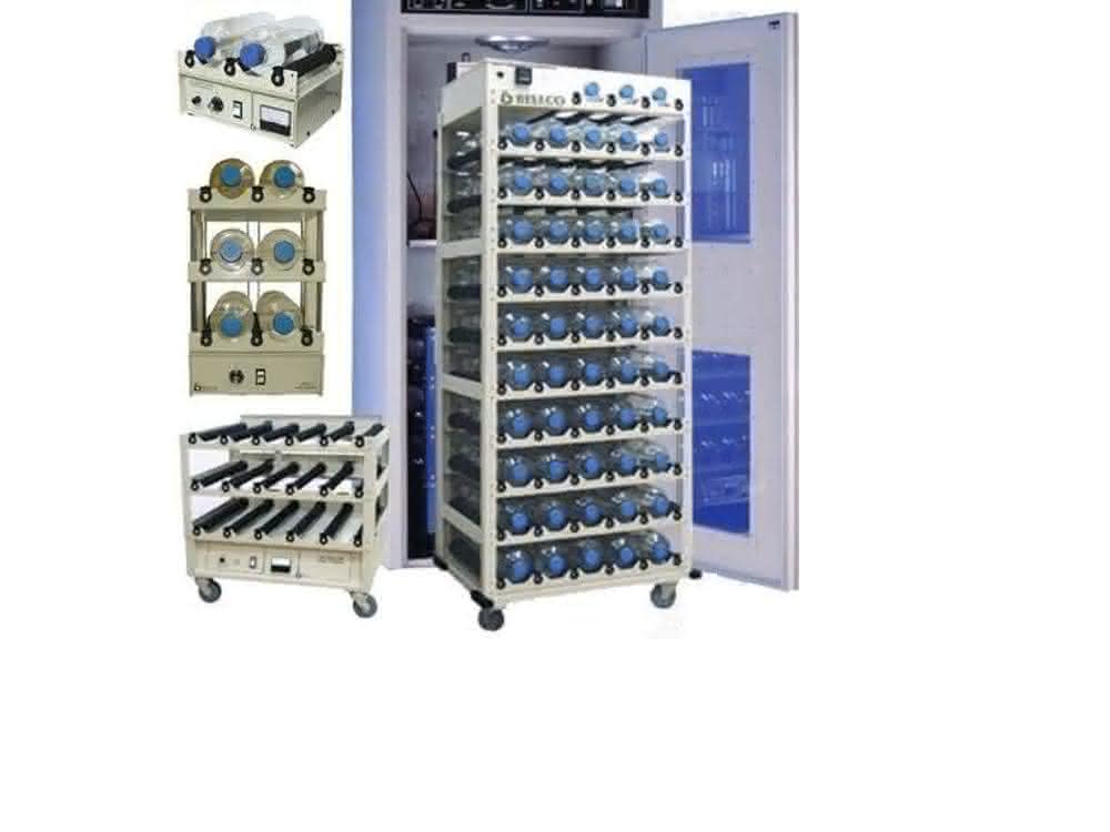 Für die mikrobiologische Synthese: Fürs Bioprocessing: Inkubatoren und passende Rollerapparate