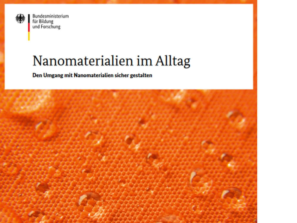 BMBF-Broschüre „Nanomaterialien im Alltag" (Titelbild)