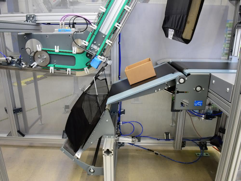 Ferag Skyfall pocket end sorter