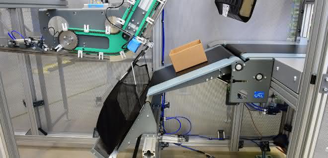 Ferag Skyfall pocket end sorter Ferag Skyfall pocket end sorter
