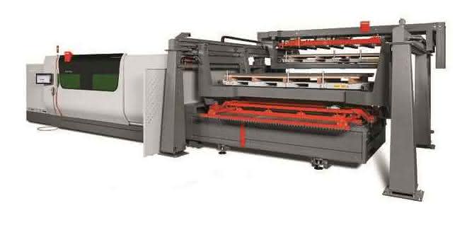 Sheet metal cutting: Automation solution for bevel laser cutting system Sheet metal cutting: Automation solution for bevel laser cutting system