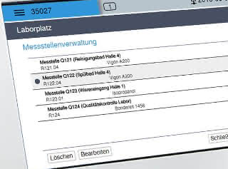 Display der Messstellenverwaltung