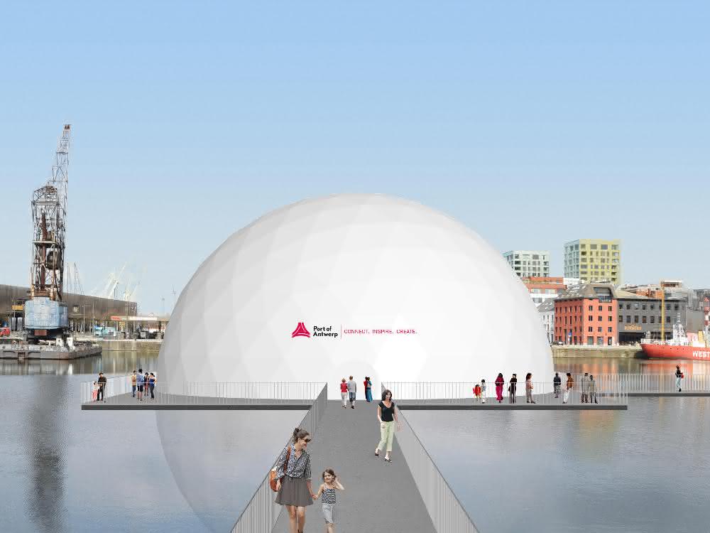 The pavilion at the Supernova.