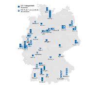 Karte Förderung der neuen Exzellenzcluster ab 1. Januar 2019