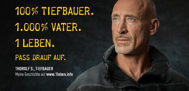 „Du hast nur 1 Leben. Pass drauf auf“. So lautet eine breit angelegte Kampagne der Berufsgenossenschaft der Bauwirtschaft (BG BAU)